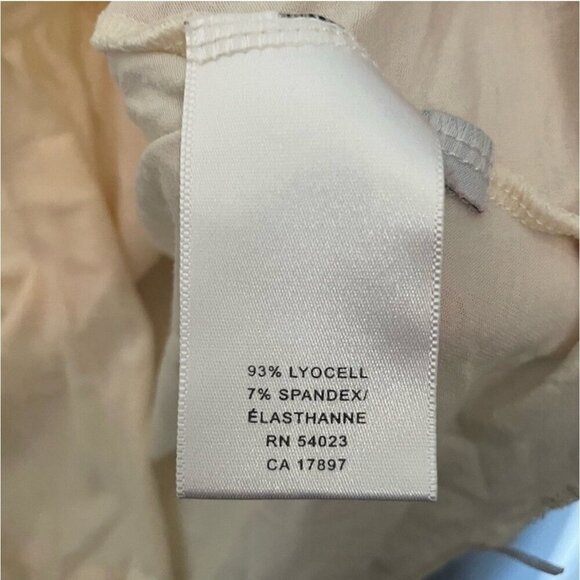 Banana Republic Cream Ruched Tank Top Women's Size Small Casual Blouse - Picture 3 of 4